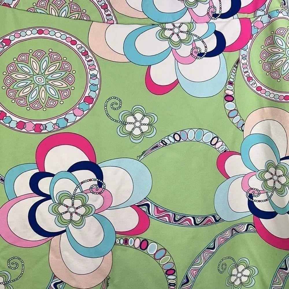 MELLY M Women’s Resort Wear Floral Paisley Print Mini Skirt Green Size Small